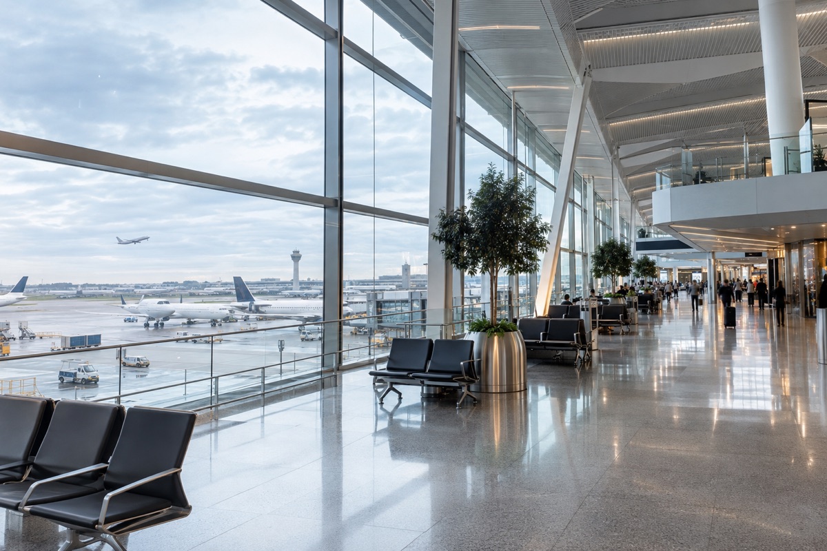 Vista identificativa del Heathrow Airport